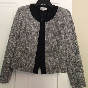 Navy and cream jacket